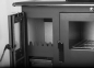 Preview: EEK A+ Premium-Holzherd, Beistellherd CS INOX rechts (Cerankochfeld + Edelstahlbackfach) -7,7 kW