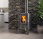 Preview: EEK A - Kaminofen mit Herdplatte 806 IGLO schwarz - 10,6kW