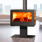 Preview: EEK A 3-Scheiben-Design-Kaminofen Panadero HARMONIE EcoDesign -7,2kW raumluftunbah.