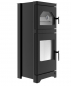 Preview: EEK A+ Kaminofen mit Backfach HITZE LYNX O - 6,5 kW