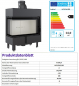 Preview: EEK A - Eck-Kamineinsatz Kratki LUCY/14/L/BS mit Seitenglas links - 14kW