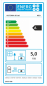 Preview: EEK A Kaminofen Victoria NEO, raumluftunabhängig gussgrau - 5kW (Rohranschluss oben&hinten)