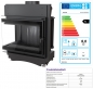 Preview: *EEK A - Eck-Guss-Kamineinsatz Kratki MAJA/L/BS/DECO mit Seitenglas links - 8kW + BIMSCHV II