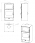 Preview: EEK A+ Kaminofen mit Backfach Verso F - 9kW