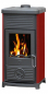 Preview: EEK A+ Kaminofen Plamen Maestral N mit Herdplatte, rot - 6,5kW