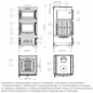 Preview: EEK A Kaminofen mit Backfach und Herdplatte Modell S103 - 10,5kW