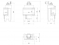 Preview: *3-Scheiben Kamineinsatz Kratki NBC 680/280 links rechts - 7 kW