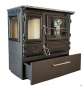 Preview: EEK A - Panorama-Holzherd Modell 214-3D BOX mit 6,04kW - Viel Gusseisen!