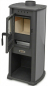 Preview: EEK A+ Kaminofen BERNA LUX G 4.0 anthrazit-grau mit 5,9 kW