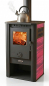 Preview: EEK A Kaminofen Atene S 4.0 Keramik Rot mit 7,5 kW
