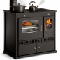 Preview: EEK A+ Küchenofen Holzherd P ECO INOX Edelstahlbackfach, linke Version - 7 kW