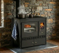 Preview: EEK A+ Küchenofen Holzherd P ECO INOX Edelstahlbackfach, linke Version - 7 kW