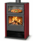 Preview: EEK A Kaminofen Victoria Modena F Rot mit Backfach + ext. Zuluft - 11,5 kW