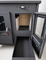 Preview: Outdoor-Küchenofen Gartenherd R ECO INOX mit Edelstahlbackofen, linke Version