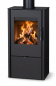 Preview: EEK A Kaminofen Victoria Opal-w mit ext. Zuluft schwarz - 6,1 KW