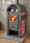 Preview: EEK A Kaminofen Vienna S 4.0 Keramik Rot mit 7,5 kW