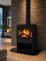 Preview: EEK A Kaminofen Victoria Modena schwarz 8,6kW mit XXL-Sichtscheibe