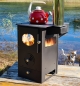 Preview: Pellet-Gartenofen "Holz&Pellet" mit Herdplatte, Zeltofen, Terrassenofen, Camping - Propan-Alternative, tragbar, kaum Rauch