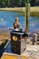 Preview: Pellet-Gartenofen "Holz&Pellet" mit Herdplatte, Zeltofen, Terrassenofen, Camping - Propan-Alternative, tragbar, kaum Rauch