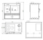 Preview: EEK A+ Küchenofen Holzherd Perfect ECO LUX creme, rechte Version - 7,38 kW Dauerbrandherd
