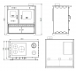 Preview: EEK A+ Küchenofen Holzherd Perfect ECO LUX creme, linke Version - 7,38 kW Dauerbrandherd