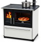 Preview: EEK A+ Küchenofen Holzherd Plamen 850 WEIß, rechte Version - 8 kW