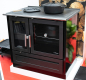 Preview: EEK A+ Holzherd Plamen 910 schwarz, externe Zuluft, 9 kW Dauerbrandherd