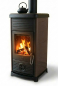 Preview: EEK A+ Kaminofen Plamen Maestral N BRAUN mit Herdplatte - 6,5kW