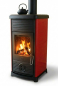 Preview: EEK A+ Kaminofen Plamen Maestral N ROT mit Herdplatte - 6,5kW