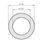 Preview: 120 mm - Wandrosette in Gussgrau