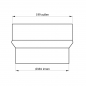 Preview: 180 mm - 200 mm - Erweiterung in Gussgrau