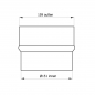 Preview: 150 mm - 160 mm - Erweiterung in Gussgrau