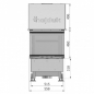 Preview: EEK A+ Kaminbausatz Pure Medium Hajduk SMART 3XLTh Panoramakamin mit 6,5 kW
