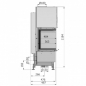Preview: EEK A+ Kaminbausatz Pure Medium Hajduk SMART 3XLTh Panoramakamin mit 6,5 kW