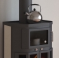 Preview: EEK A Kaminofen mit Backfach+Herdplatte Victoria Taro 2F, schwarz – 9,53 kW