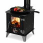 Preview: [B-Ware] Mini-Ofen "Tiny" mit Herdplatte, Zeltofen, Terrassenofen, Camping, Outdoor-Kamin