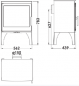 Preview: EEK A+ Kaminofen Panadero Topaze EcoDesign - 7,1 kW