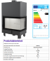 Preview: *EEK A+ Wasserführender Eck-Kamineinsatz Kratki MBO PW 15 rechts BS mit Klapptür - 15kW