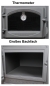 Preview: EEK A - Kaminofen mit Backfach und Herdplatte Cucina creme - 9,7kW