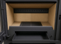Preview: EEK A+ Kaminofen Modena LUX mit XXL-Edelstahlbackfach, schwarz - 7,4kW