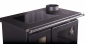 Preview: EEK A+ Premium-Holzherd, Beistellherd CS INOX rechts (Cerankochfeld + Edelstahlbackfach) -7,7 kW