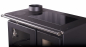 Preview: EEK A+ Premium-Holzherd, Beistellherd CS INOX links (Cerankochfeld + Edelstahlbackfach) -7,7 kW