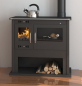 Preview: EEK A Küchenofen Holzherd Victoria VIKI LUX schwarz - 10,5kW