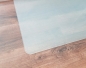 Preview: Rechteck *Frosty* 100x50cm abgerundet - Milchglas Funkenschutzplatte Kaminbodenplatte Glasplatte
