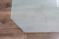 Mobile Preview: Sechseck *Frosty* 100x100cm - Funkenschutzplatte Milchglas Kaminbodenplatte Glasplatte