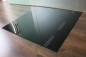 Preview: Quadrat 100x100cm Glas schwarz - Funkenschutzplatte Kaminbodenplatte Glasplatte Ofenplatte