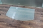 Mobile Preview: Segmentbogen *Frosty* 100x60cm - Funkenschutzplatte Milchglas Kaminbodenplatte Glasplatte