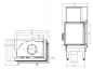 Preview: EEK A+ - Eck-Kamineinsatz HITZE Albero AL11R.H DECO Seitenglas rechts - 11kW