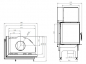 Preview: EEK A+ - Eck-Kamineinsatz HITZE Albero AL11L.H DECO mit Seitenglas links -11kW