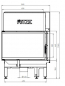 Preview: EEK A+ - Eck-Kamineinsatz HITZE Albero AL14L.H DECO mit Seitenglas links -14kW
